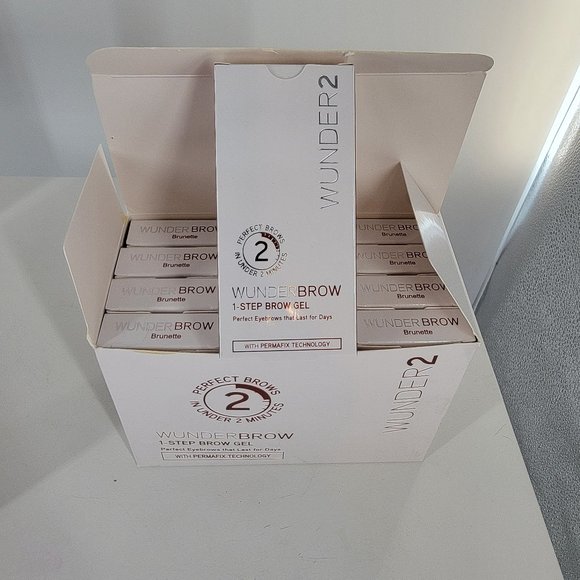 *CLOSEOUT SALE* 12 Wunder2 Wunderbrow Brow Gel Brunette NEW 12 pc/1case - Picture 1 of 4